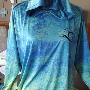 Ombre Hooded Dri Fit Crew Neck